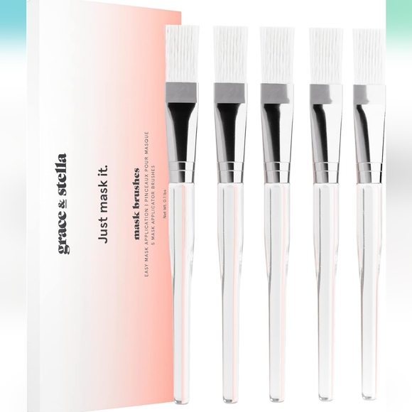 $10 grace & stella 5 mask application brushes - factory sealed!! - Picture 5 of 7